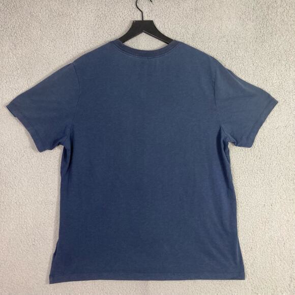 Nike Dri-Fit Men's XL Camo Swoosh Logo T-Shirt Blue Short Sleeve Crew Neck - Picture 5 of 8